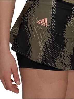 Adidas Primeblue Tennis Skort Size Medium Green Black HEAT.RDY Athletic